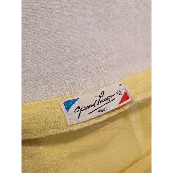 Gérard Pasquier vintage yellow dress size 38 100% cotton - Picture 6 of 6